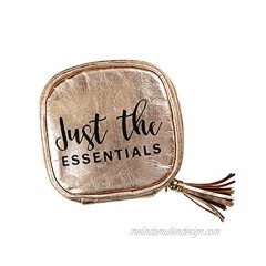 Essential oil carrying case | Rose Gold | Holds 4 standard bottles 15ml or roller bottles 10ml | Great for travel or daily use | Eco friendly material