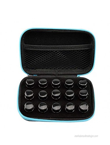 Essential Oil Key Chain Carrying Case Travel Cosmetic Storage Bag Holder Organizer Protection for up to 15 Pieces Standard 1ml 2ml 3ml Roller Bottles Bottles not Included