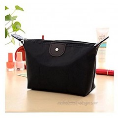 So Beauty Ladies Waterproof Nylon Zipper Makeup Bag Portable Multifunction Travel Cosmetic BagBlack