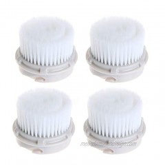 Facial Cleansing Brush Head Replacement Facial Cleansing Brush Head Exfoliator Facial Brush Heads for Acne Prone Clogged and Enlarged Pores Sensitive Skins -Luxe Cashmere 4Pack
