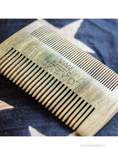 Cremo 100% Sandalwood Dual-Sided Beard Comb Static Free And Won't Pull Or Snag Facial Hair