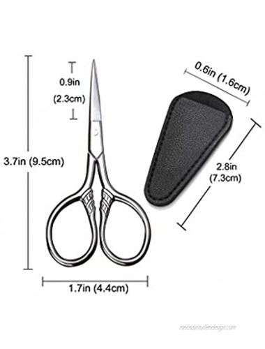 Men facial beauty scissors-beard nose and beard trimming scissors women professional beauty scissors that can be safely used for eyebrows eyelashes and ears stainless steel