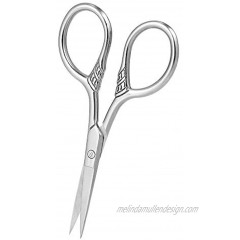 Men facial beauty scissors-beard nose and beard trimming scissors women professional beauty scissors that can be safely used for eyebrows eyelashes and ears stainless steel