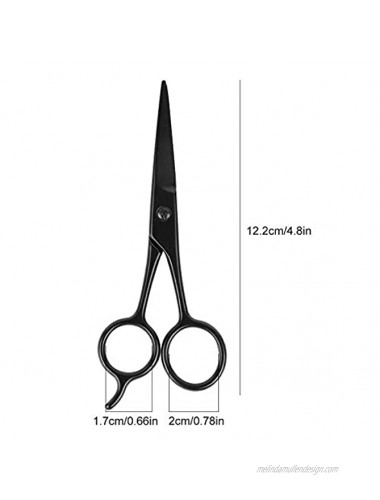 Mustache and Beard Trimming Scissors Curved and Rounded Facial Hair Scissors for Men Mustache Nose Hair & Beard Trimming Scissors Use for Eyebrows Eyelashes and Ear Hair