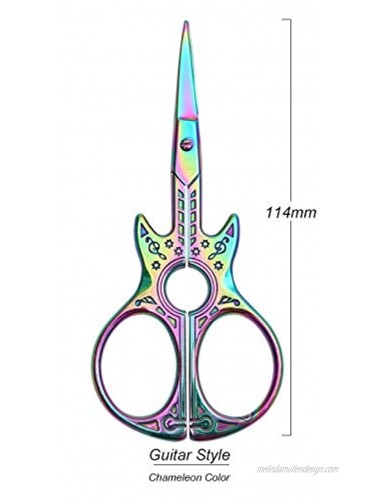 Nail Scissors Stainless Steel Trimming Scissors for Nails Eyebrows Nose Hair Mustache Beard Manicure Scissors for Men and Women Premium Quality Multi-Purpose Mini Scissors for Personal Care 4,5Inc