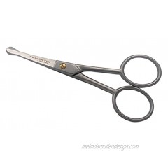 Tenartis 108 4" Stainless Steel Beard Moustache Ear & Nose Scissors with Curved Blades Made in Italy by Tenartis