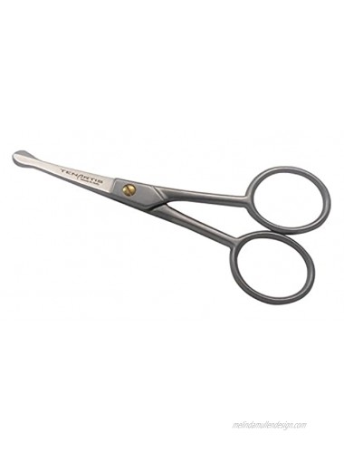 Tenartis 108 4 Stainless Steel Beard Moustache Ear & Nose Scissors with Curved Blades Made in Italy by Tenartis