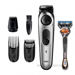 Braun Beard Trimmer BT5265 Hair Clippers for Men Cordless & Rechargeable Mini Foil Shaver with Gillette ProGlide Razor