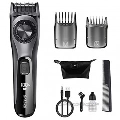 Gaeruo Adjustable Men's Beard Trimmer With Dial Quick Charge Cordless 38 Length Settings Rechargeable All in 1 Mens Beard Trimmer Kit for Body Mustache Hair,USB Charging