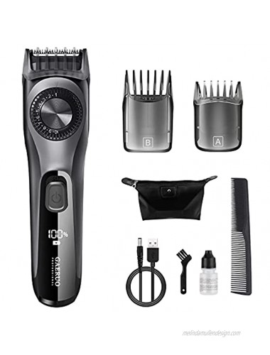 Gaeruo Adjustable Men's Beard Trimmer With Dial Quick Charge Cordless 38 Length Settings Rechargeable All in 1 Mens Beard Trimmer Kit for Body Mustache Hair,USB Charging