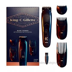 King C. Gillette Cordless Men’s Beard Trimmer Kit with 3 Interchangeable Combs