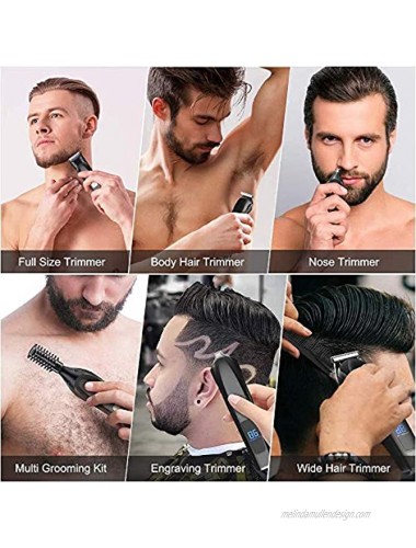 Laighter Beard Trimmer for Men Cordless Mens Beard Trimmer Kit All-in-1 Hair Trimmer for Men Nose Hair Trimmer Body Ear Facial Mustache Trimmer Hair Clippers USB Rechargeable & Waterproof